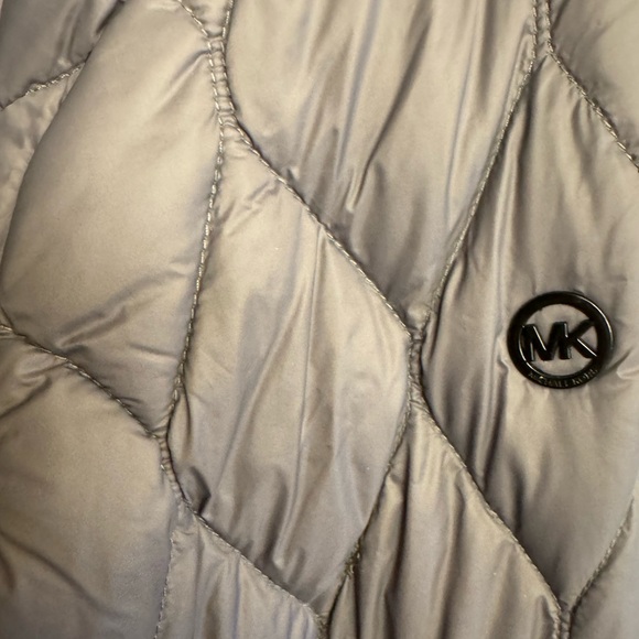 Michael Kors Grey & Black Light Puffer Coat - Picture 4 of 4
